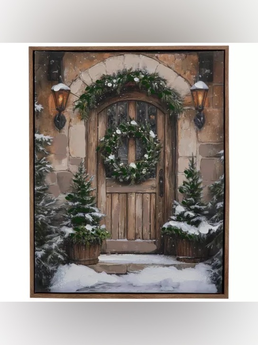 Winter Door Light Up Framed Wall Decor